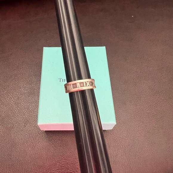 Tiffany & Co Vintage Ring Atlas Band Sterling Silver Size 6 - Picture 3 of 7